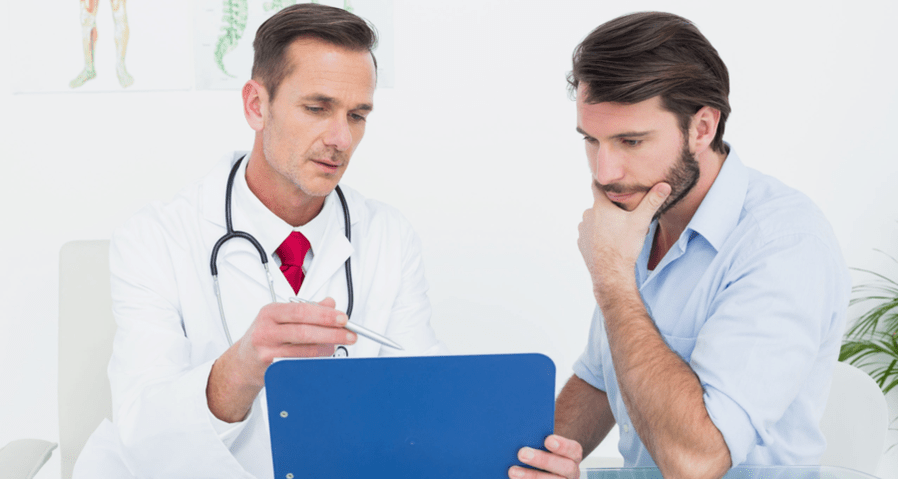 doctor prescribes medication for prostatitis